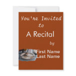 Empty Eaten Plate Fork Knife Food Foodie Design Custom Announcement