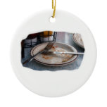 Empty Eaten Plate Fork Knife Food Foodie Design Ornaments