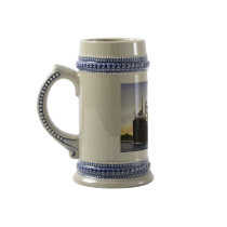 Empty Freighter Passing Bascule Bridge, Soo Locks Coffee Mug