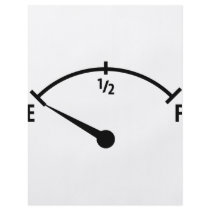 empty fuel tank icon flyer design