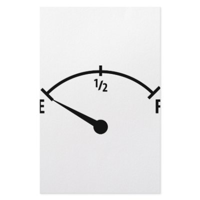empty fuel tank icon stationery paper by TomaniacLines