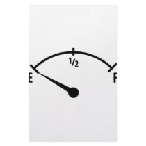 empty fuel tank icon stationery paper