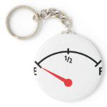empty fuel tank indicator gauge car keychain