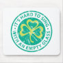 Empty Glass Shamrock Mouse Pads