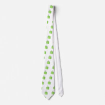 Empty green reusable grocery bag neckwear