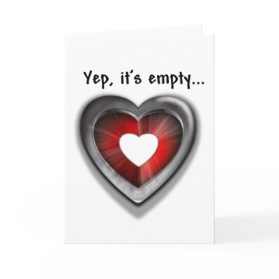 Empty Heart Greeting Cards by stiingya_2