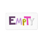 Empty hollow still quiet vacant zen colour word ar
