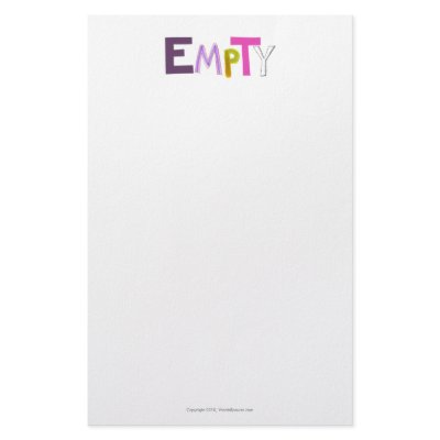 Empty hollow still quiet vacant zen colour word ar by WordsRPower
