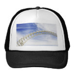 Empty roller coaster tracks mesh hats
