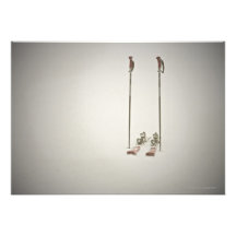 Empty Skis and Poles Invites