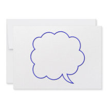 Empty speech bubble #1 custom invites