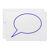 Empty speech bubble #2 personalized announcement