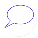 Empty speech bubble #2 stickers