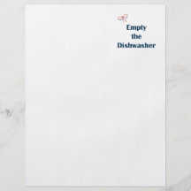 Empty The Dishwasher Reminders Custom Flyer