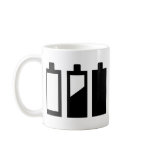 empty to full batteries coffee mug
