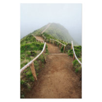 Empty walking trail stationery