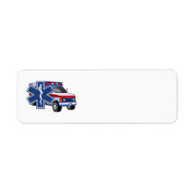 EMS Ambulance Return Address Label