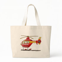 EMS EMT Rescue Medical Helicopter Ambulance Tote Bags