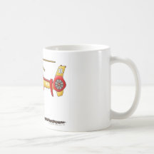 EMS EMT Rescue Medical Helicopter Ambulance Mugs