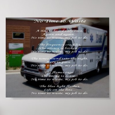 EMS-No Time to Waste Print by bloomingtondesigns