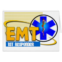 EMT 1ST RESPONDER EMERGENCY MEDICAL TECHNICIAN CARD