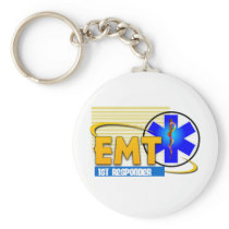 EMT 1ST RESPONDER EMERGENCY MEDICAL TECHNICIAN KEYCHAIN