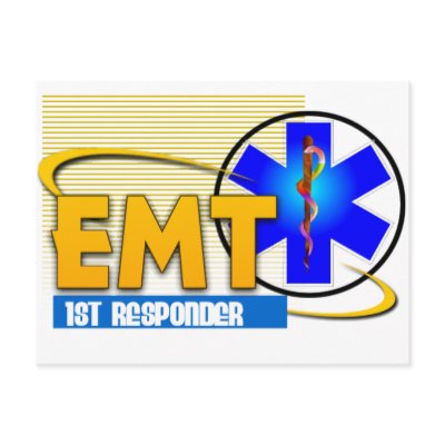EMT 1ST RESPONDER EMERGENCY MEDICAL TECHNICIAN POST CARD by medicalpeople