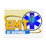 EMT 1ST RESPONDER EMERGENCY MEDICAL TECHNICIAN postcards