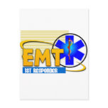 EMT 1ST RESPONDER EMERGENCY MEDICAL TECHNICIAN POSTCARDS