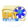 EMT 1ST RESPONDER EMERGENCY MEDICAL TECHNICIAN ROUND STICKER