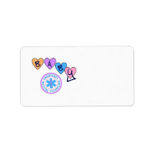 EMT Baby Star of Life Address Label