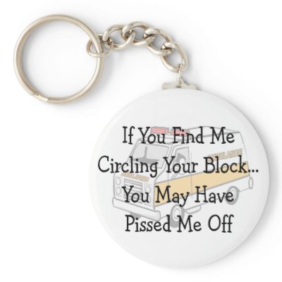 EMT --"Circling The Block" Funny Gifts Keychain by gailg1957