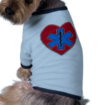 EMT Heart Doggie T-shirt