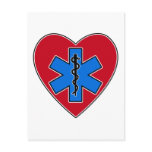 EMT Heart postcards