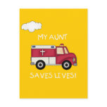 EMT My Aunt Saves Lives T-shirts and Gifts Post Cards