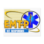 EMT-P 1ST RESPONDER EMERGENCY MED TECH PARAMEDIC postcards