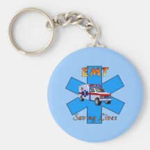 EMT Saving Lives Key Chain
