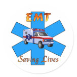 EMT Saving Lives Stickers