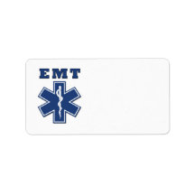 EMT Star of Life Personalized Address Labels