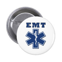 EMT Star of Life Pinback Button