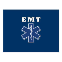 EMT Star of Life Postcard