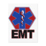 EMT STAR OF LIFE SYMBOL - EMERGENCY MEDICAL TECH POST CARD