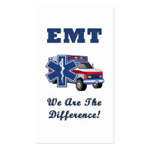 EMT We Are The Difference Business Card