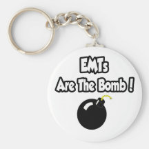 EMTs Are The Bomb! Keychain