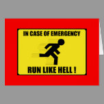 En cas d'urgence… course beaucoup cartes