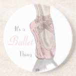 En pointe Coaster coasters