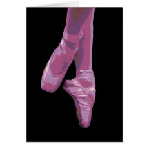 En Pointe Pink- Note card
