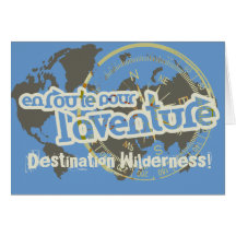 en route pour l'aventure farwell vacation card