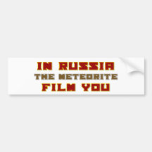 En Russie le film de météorite vous Autocollant Pour Voiture