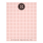 En-tête de lettre personnalisable de monogramme ro